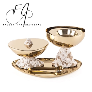 Bakhoor Incense <b>Burner</b> Stainless Steel Elegant Design <b>Silver</b> Color and Red Fancy Floral <b>Burner</b> Mabkhara - Product Image 4