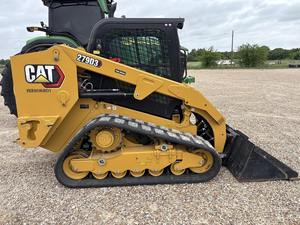 รถตักล้อยาง CAT 279D3 แบบตีนตะขาบ ขนาดเล็ก สีเหลือง อุปกรณ์ก่อสร้าง - Product Image 1