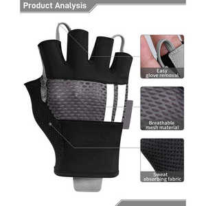 ถุงมือขี่จักรยานผ้าแคชเมียร์กันหนาวน้ำหนักเบาระบายอากาศ - Product Image 2