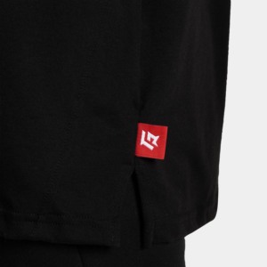T-shirt GA Expression Wear 2.0 en coton biologique 100% noir uni, coupe ample, style streetwear décontracté, avec fonctionnalité compressée, jersey 200 grammes - Product Image 6