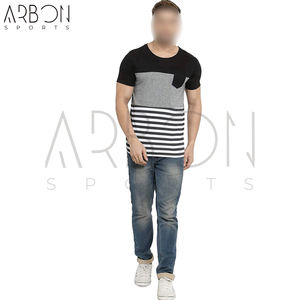 Camisetas de hombre de diseño único del mejor proveedor de buena calidad, camisetas de punto de algodón 100% OEM hechas a mano transpirables del más nuevo estilo para hombre - Product Image 5