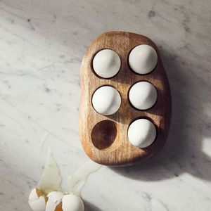 VEER PORTE-OEUFS EN BOIS DE HAUTE QUALITÉ POUR LA CUISINE DE LA FERME et l'utilisation du marché Plateau à œufs pour la sécurité des œufs - Product Image 5