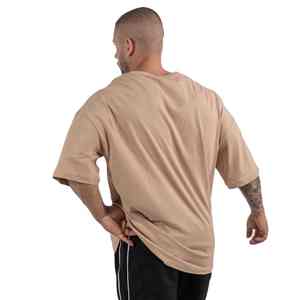 Camisetas de manga corta para hombre, personalizadas al por mayor, de algodón 100%, de color sólido, extragrandes, con estampado de ganchillo. - Product Image 3