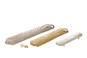 Bandeja de aluminio plateado de estilo vintage moderno Diseño de encanto duradero clásico - Product Image 2