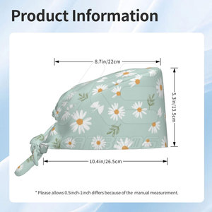 New Style Hospital Equipment <b>Scrub</b> Hats Customized Printing 100% Cotton Unisex Hot Sale Bulk - Product Image 4