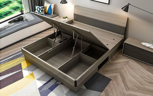 เตียงควีนฟอร์ดพร้อมที่เก็บของเฟอร์นิเจอร์โต๊ะอาหารในทางปฏิบัติ - Product Image 5