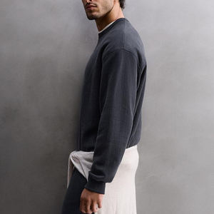 Trendy <b>Men</b> Streetwear <b>Sweatshirt</b> With Full Sleeves High Quality With Crew Neck Breathable Material Full Sleeve With Custom Logo - Product Image 5