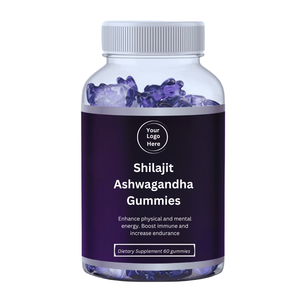 Exportateur d'origine américaine de la plus haute qualité, Best-seller OEM Private Label Shilajit Ashwagandha Complément alimentaire Gummies - Product Image 1