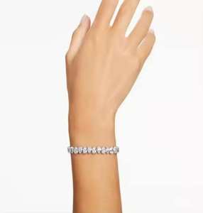 High Quality 10mm Pear Shape D Color VVS Moissanite Diamond Tennis Bracelet Hip Hop 925 Sterling Silver Plated <b>fine</b> Jewelry - Product Image 6