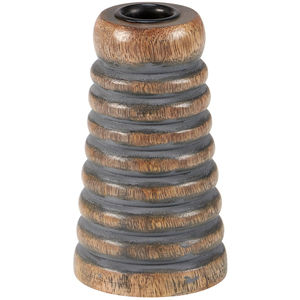 Juego de portavelas de madera encalada de madera de alta calidad, soporte de Pilar rústico Vintage, decoración del hogar, centro de mesa, regalo de boda - Product Image 4