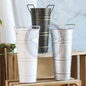 ถังโลหะชุบสังกะสีดอกไม้สำหรับตกแต่งบ้านและจัดงานแต่งงานชิ้นกลาง - Product Image 2