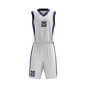 Uniforme de Baloncesto 100% Poliéster Transpirable de Secado Rápido de Alta Calidad con Cuello en V y Cintura Elástica Unisex para Adultos - Product Image 3