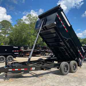 Remorque à benne basculante 7×14 14K 2026, vente en gros, propre, avec treuil télescopique à 5 étages, rails de boîte à outils Monster - Product Image 1