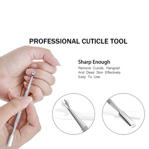 Pulidor de cutículas para uñas, removedor de cutículas para manicura con acabado de espejo, Mango antideslizante, en forma de V - Product Image 4