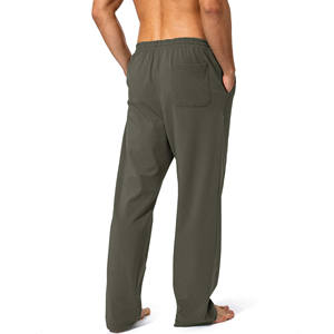 Venta al por mayor de alta calidad de las mujeres universales pesados de algodón deportes de los hombres pantalones de ajuste suelto logotipo personalizado Casual invierno acampanado pantalones de chándal - Product Image 4