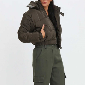 Logo personnalisé 2024 hiver court femmes doudoune extérieur chaud coupe-vent Quilting femmes manteau mode doudounes respirant - Product Image 4