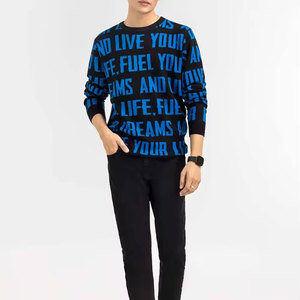 Nouvelle conception qualité supérieure à manches longues hommes sweat d'hiver séchage rapide à la mode Look hommes sweats - Product Image 2