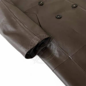 Nouveau Manteau Long d'Hiver 2026 en Cuir Léger pour Hommes, Conception Personnalisée de Haute Qualité, Prix de Gros - Product Image 4
