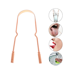 100% Copper Tongue Cleaner-Oral Care Tongue <b>Scraper</b> & <b>Plaque</b> Remover Boxed - Product Image 1