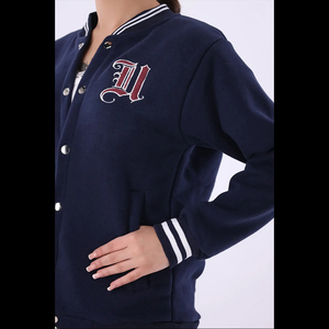 Nouveauté veste de baseball Letterman Varsity pour femmes, fermeture à bouton pression avec logo personnalisé brodé pour le style Streetwear - Product Image 5