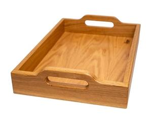 Bandeja de servicio de madera exclusiva con asas Plato de madera personalizado Ideal para hoteles Restaurantes y bandeja de catering asequible - Product Image 5