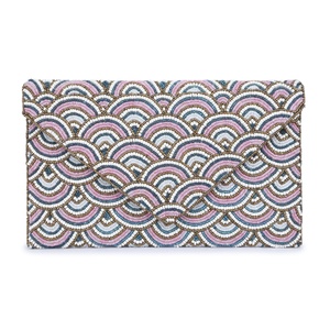 Nuevo Bolso de Mano con Cremallera y Diseño Geométrico Plegable, Hecho a Mano por Diseñadores de Brazeal Studio, con Cuentas, para Mujer, Logotipo Personalizado, Colorido y Moderno - Product Image 1