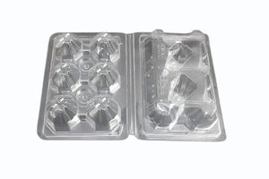 O ovo plástico claro Eco-amigável encaderna a bandeja chocante reciclável do empacotamento para o armazenamento e o fornecedor sustentável - Product Image 4