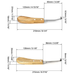 Cuchillo Quirúrgico Reutilizable de 21 cm para Recorte de Pezuñas, de Acero Inoxidable 304, Ajustable para Cabras y Perros - Instrumento Veterinario - Product Image 6