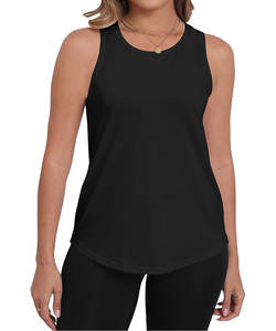 Women's Summer Casual Sleeveless Knitted Tank <b>Tops</b> Crew Neck Loose Fit Flowy Eco-Friendly Breathable Embroidery Appliques - Product Image 1