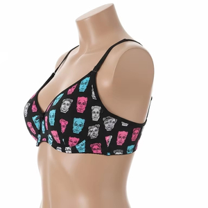 Soutiens-gorge push-up en fil teint, nylon doux, élasthanne extensible, soutien, impression par transfert thermique, lingerie confortable pour femmes, usage quotidien - Product Image 3