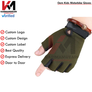 Gants de cyclisme élastiques antidérapants pour enfants, demi-doigts, pour le sport et la course à pied, avec surpiqûres, pour garçons et filles, avec motif de dessin animé amusant - Product Image 4