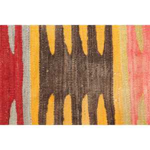 3.3x4 ft Turkish Rug, Vintage Small Rug, <b>Red</b> Bordered <b>Wool</b> Rug - Product Image 4
