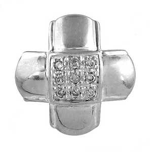 Elegante Colgante de Cruz con Circonitas y Baño de Oro para Joyería Religiosa Diaria de Mujer - Product Image 2