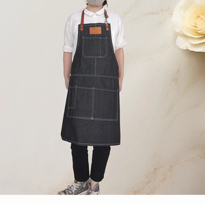 Delantal personalizado con logotipo bordado, alta calidad, promocional de fábrica, impermeable, Chef, cocina, delantales personalizados para mujeres y hombres - Product Image 2