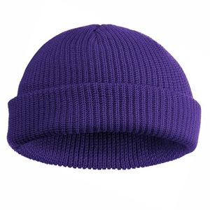 Chapeaux d'hiver en tricot pour hommes de couleur unie chapeau doux confortable haute élasticité bonnets d'équitation en plein air casquette pour femmes hommes - Product Image 3