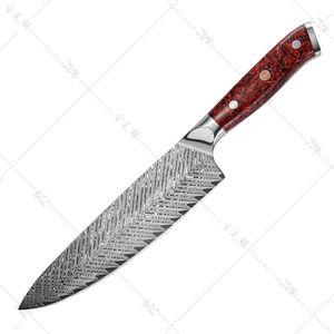 Cuchillo de Chef de 8 Pulgadas, Cuchillo de Cocina de Acero de Damasco de 67 Capas con Mango Acrílico, Gran Oferta 2024 - Product Image 1