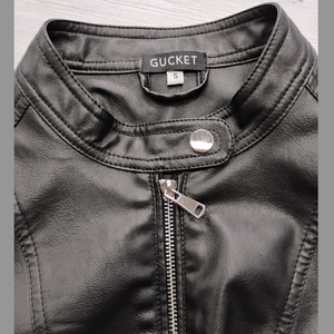 แจ็กเก็ตกางเกงยีนส์กันลมสำหรับผู้ชายแจ็คเก็ตหนัง PU ขนาดใหญ่พิเศษมาใหม่ - Product Image 5