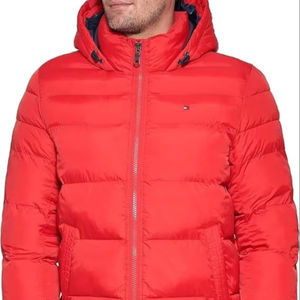 <b>Top</b> Jacket With Gradient Color Ski Jacket for <b>Men</b> Hooded Warm Puffer Jackets Weather Resistant Windproof Outwear - Product Image 1