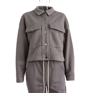 Conjunto de Chaqueta Deportiva de Invierno para Mujer, 2 Piezas, Transpirable, con Pedrería, Manga Larga - Product Image 5