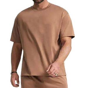 Ensemble de vêtements d'été pour hommes, t-shirt et short de couleur unie, manches courtes et short à cordon de serrage pour hommes - Product Image 6