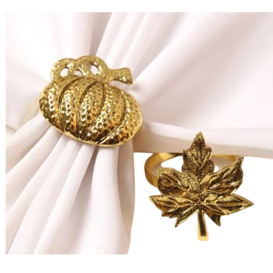 Rond de serviette élégant en métal pour la décoration de table classique de mariage des accessoires de salle à manger de cuisine pour l'utilisation d'hôtels et de cafés - Product Image 5