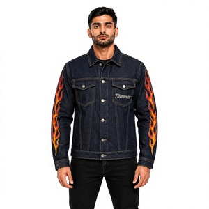Chaqueta vaquera premium para hombre al por mayor, chaqueta de mezclilla de algodón personalizada, estilo casual, tipo camionero, oversize, corte ajustado, vintage, lavada, a la moda - Product Image 1