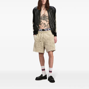 Short de survêtement en molleton 100% coton pour hommes Short de jogging à séchage rapide sur mesure avec décoration à motifs et poches - Product Image 1