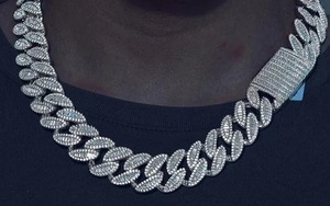 Cadena de eslabones cubanos de moissanita, collar de plata de ley 925, joyería de Hip Hop, regalo de joyería personalizado para mujeres y hombres - Product Image 2