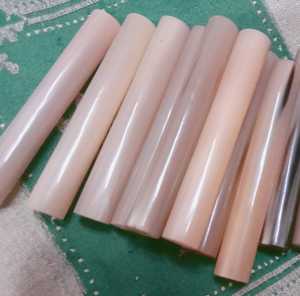 ฮอร์นควายธรรมชาติสีขาวสำหรับทำตราประทับและมีดด้ามจับกระบอกเขาควายน้ำ - Product Image 6