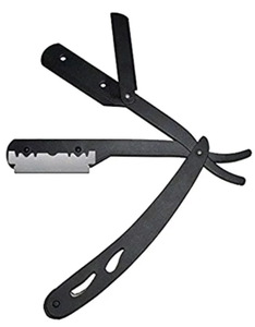 Navaja de Afeitar Profesional Personalizada de Alta Calidad para Hombre, Acero Inoxidable, Color Negro Sólido, Grado A+ - Product Image 4