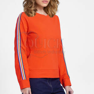 Sudadera de invierno ecológica transpirable hecha a medida con precio al por mayor con logotipo frontal, ropa informal de último estilo para mujer - Product Image 2