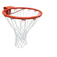 Panier de basket mural intérieur/extérieur de 18 pouces en métal orange de haute qualité, avec anneau et filet – Meilleures ventes