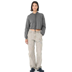 Top corto informal para mujer en tendencia, sudaderas con capucha, cuello alto de invierno de color elegante, nueva moda a la demanda del cliente - Product Image 6