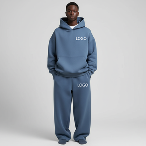 Custom Printed Sweatsuit Two-Piece <b>Oversized</b> Solid Tracksuits Men Streetwear Midweight 100% Cotton Sun Faded Hoodie <b>Sweatpants</b> - Product Image 5